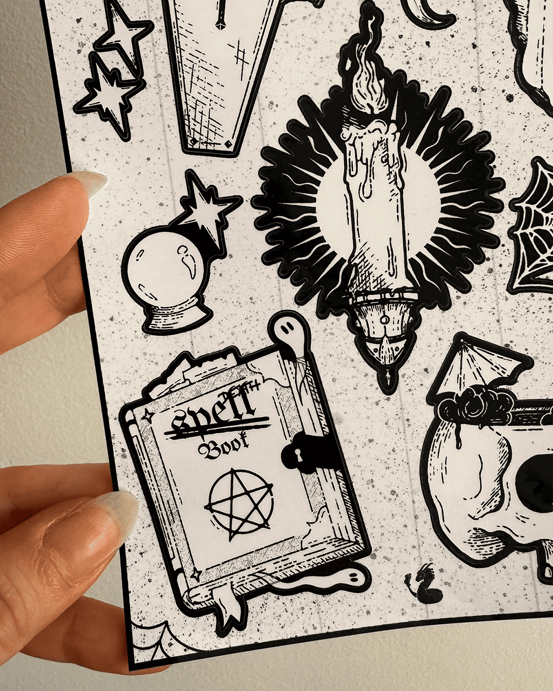Planche stickers - A cursed night