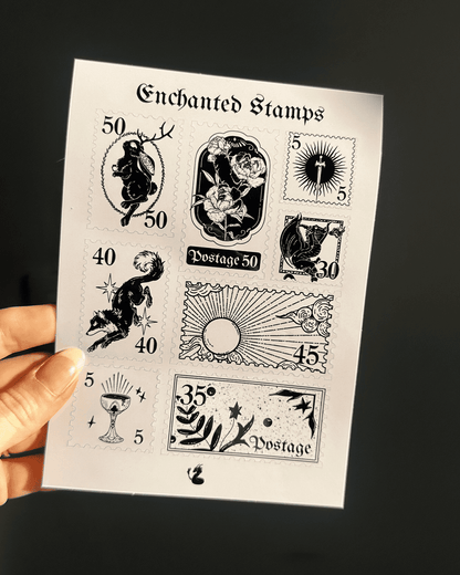 Planche stickers - Timbres