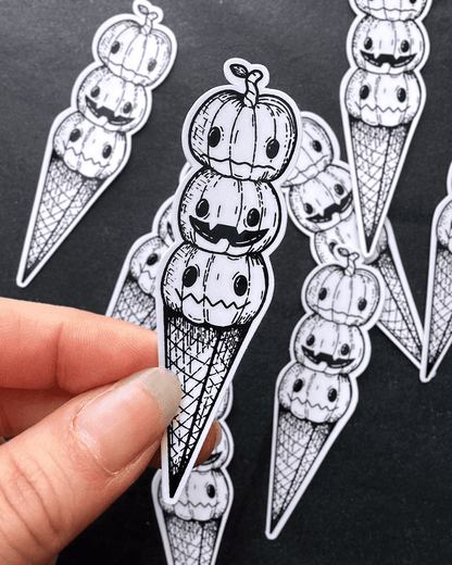 Sticker - Glace citrouilles